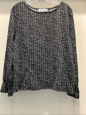 Kasper Black & White Top